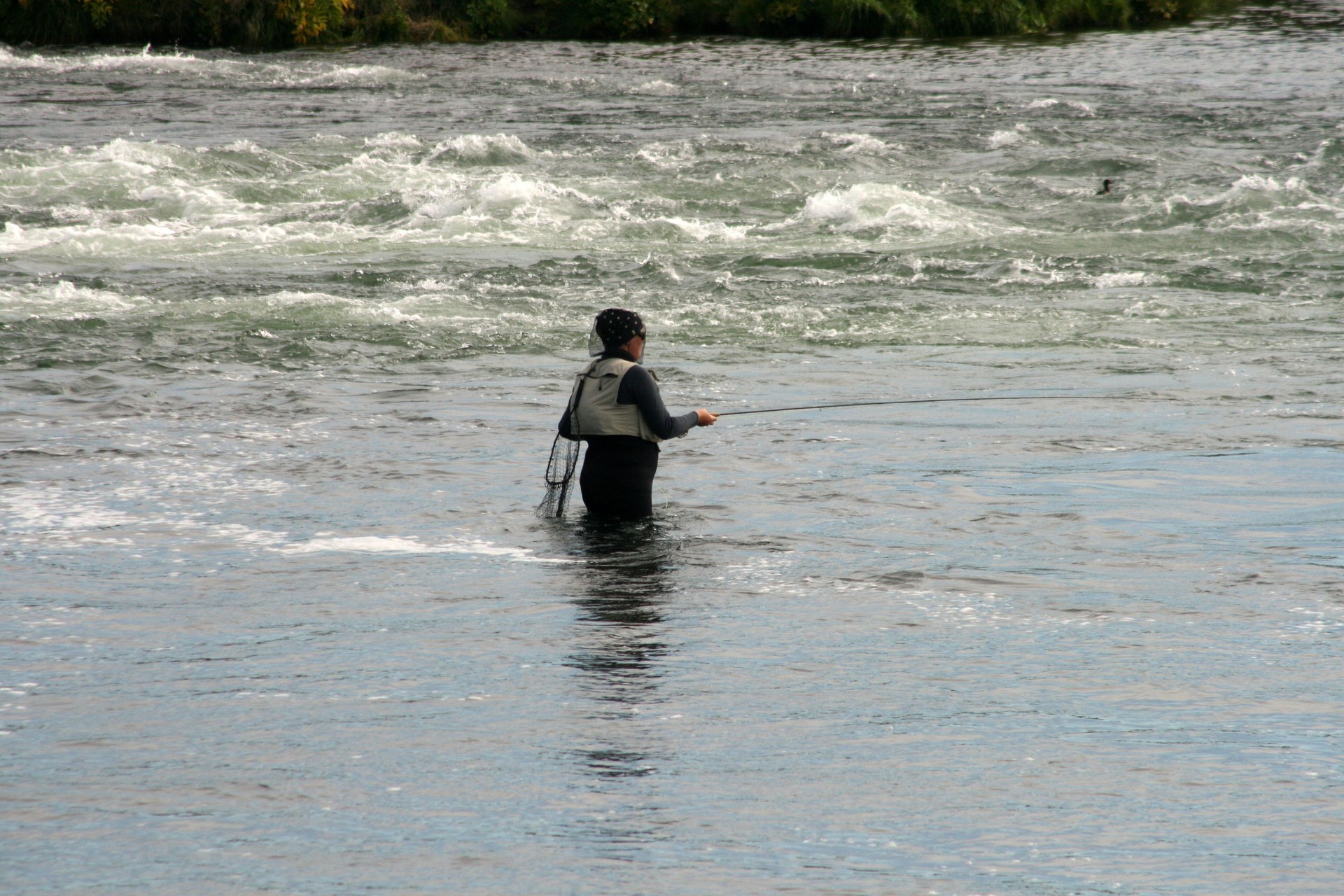 Woman flyfisher